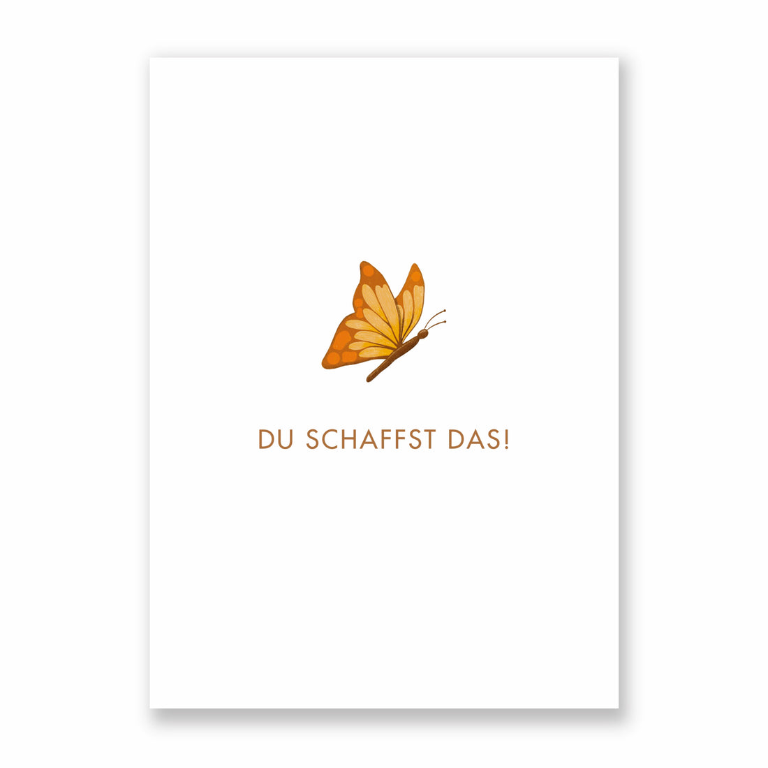 Postkarte du schaffst das - Schmetterling - A6