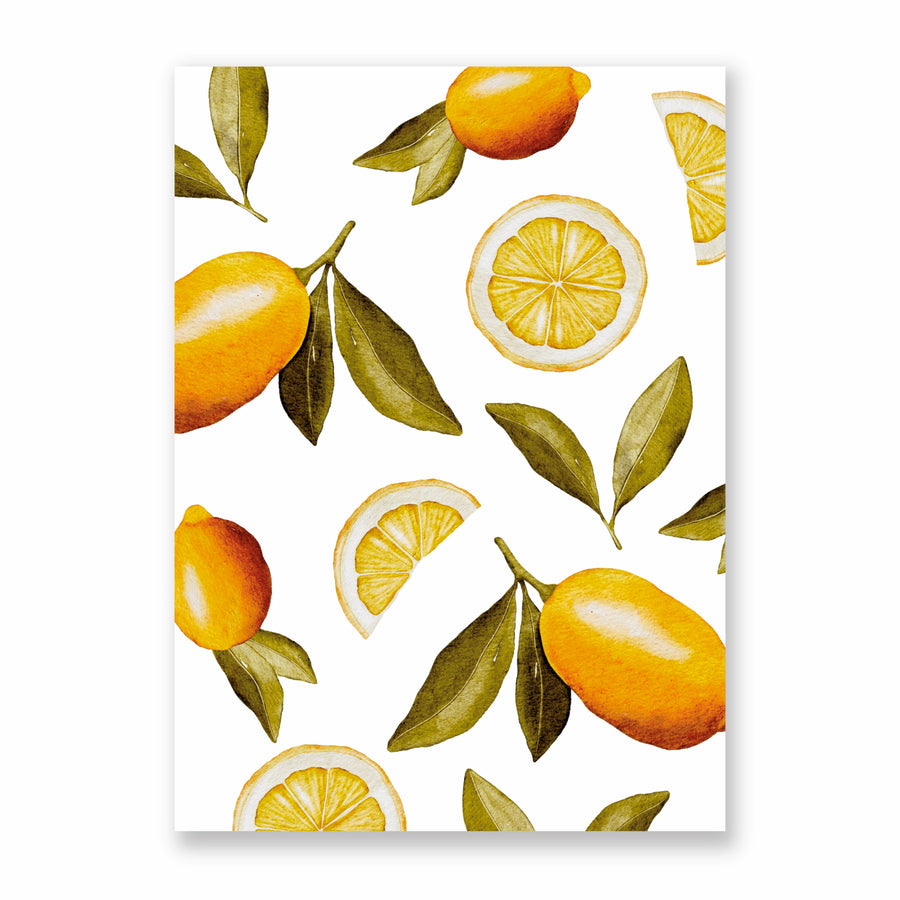 Postkarte Zitronensalat - A6