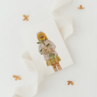 Postkarte Sonnenblumenmädchen - A6