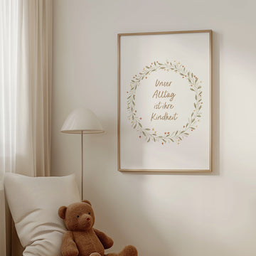 Poster - Unser Alltag ist ihre Kindheit - A4 oder A3