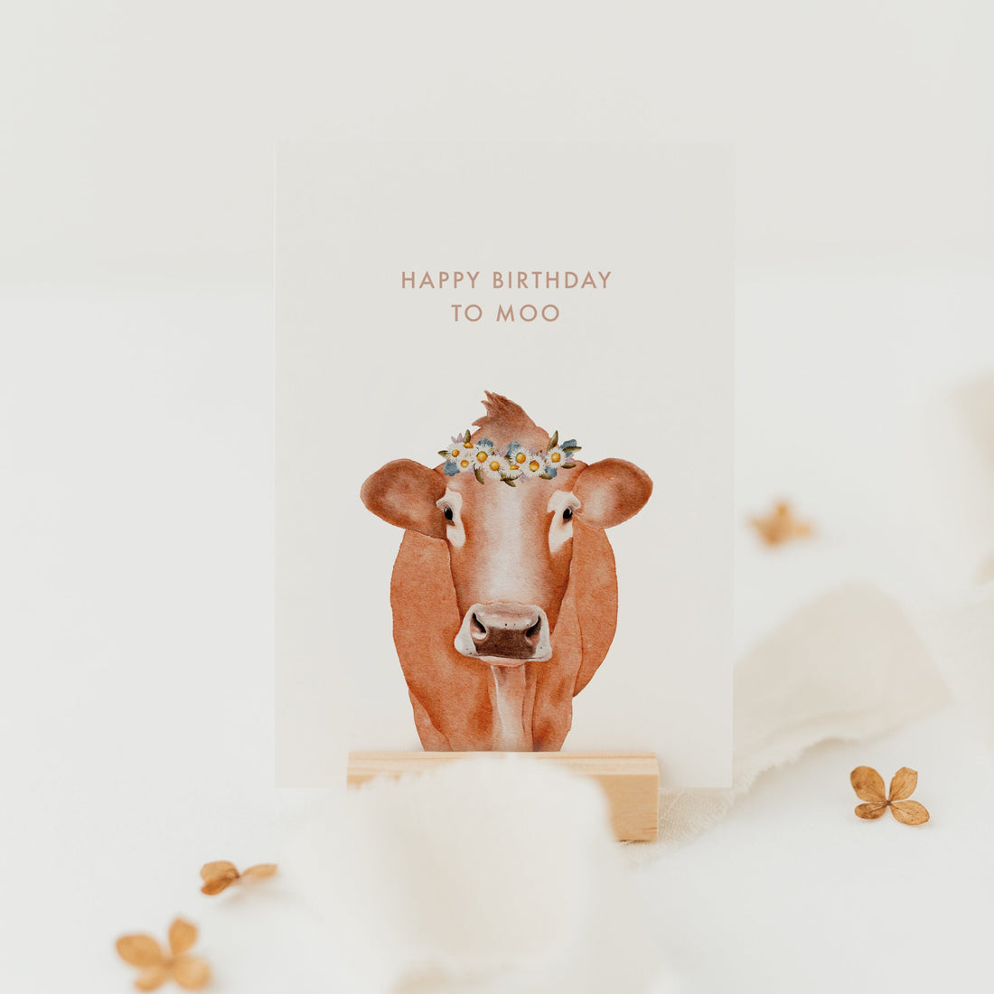 Postkarte Geburtstagskuh - A6