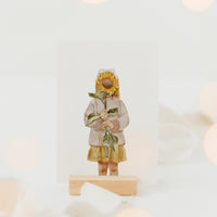 Postkarte Sonnenblumenmädchen - A6