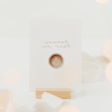Postkarte invest in rest - A6