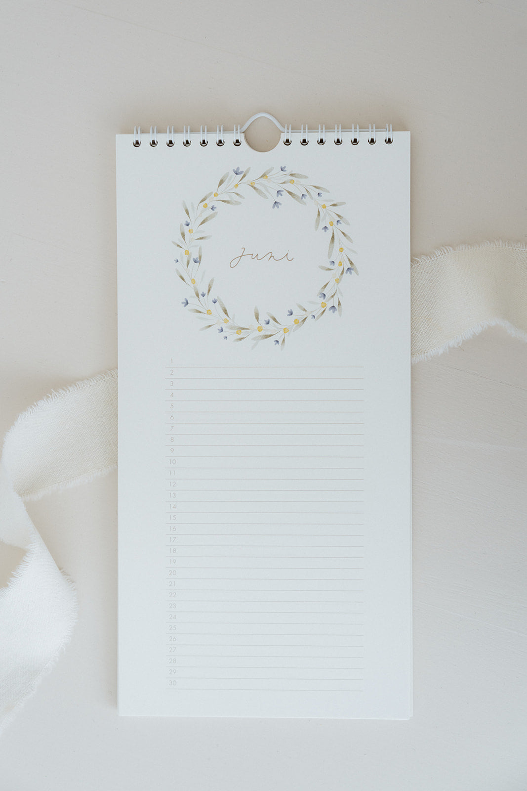 Geburtstagskalender Kränze - immerwährender Kalender