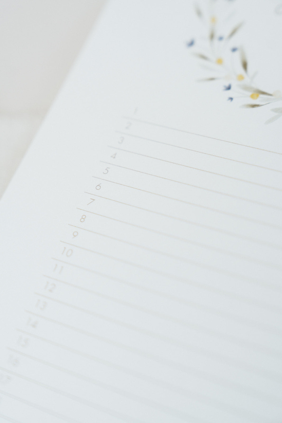 Geburtstagskalender Kränze - immerwährender Kalender