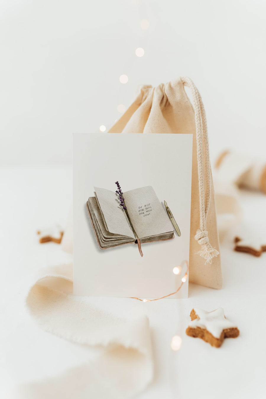 Postkarte du bist der Gott, der mich sieht - A6