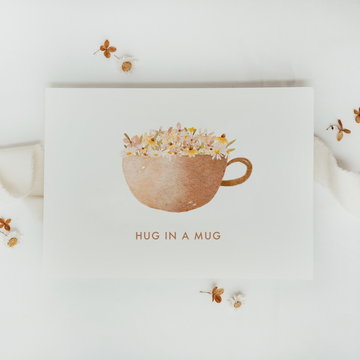 Postkarte hug in a mug - A6