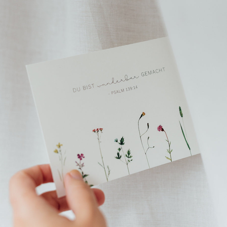 Postkarte wunderbar gemacht - A6