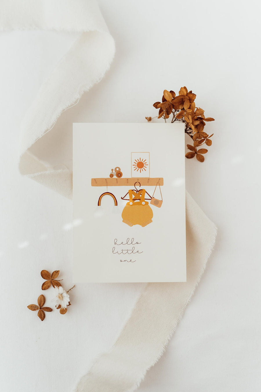 Postkarte hello little one - A6