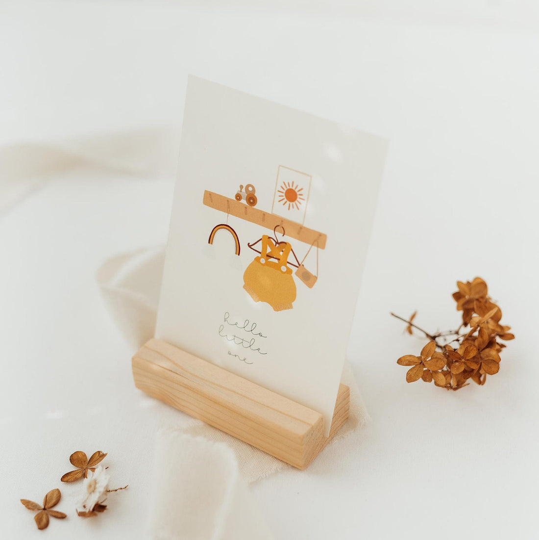 Postkarte hello little one - A6