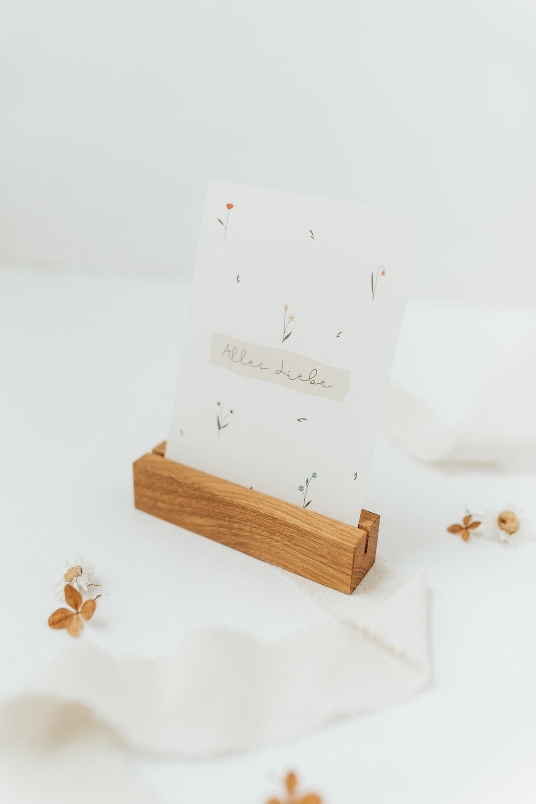 Postkarte Alles Liebe - geblümt - A6