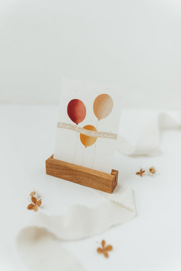 Postkarte zum Geburtstag - hip hip hurra -  A6